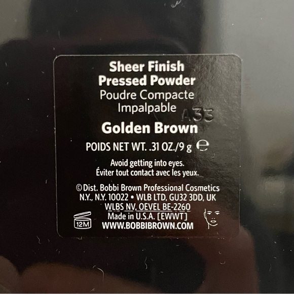 New BOBBI BROWN Sheer Finish Pressed Powder In Golden Brown .31oz/9g. - Picture 4 of 9